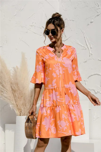 Bellamy - Vibrant Floral Summer Dress – Bright & Breezy