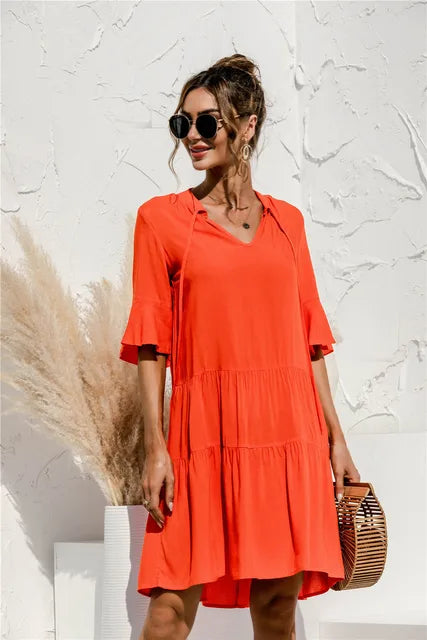 Bellamy - Vibrant Floral Summer Dress – Bright & Breezy