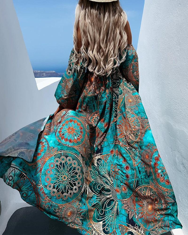 Lotta – Off Shoulder Maxi Dress – Effortless Elegance for Any Occasion