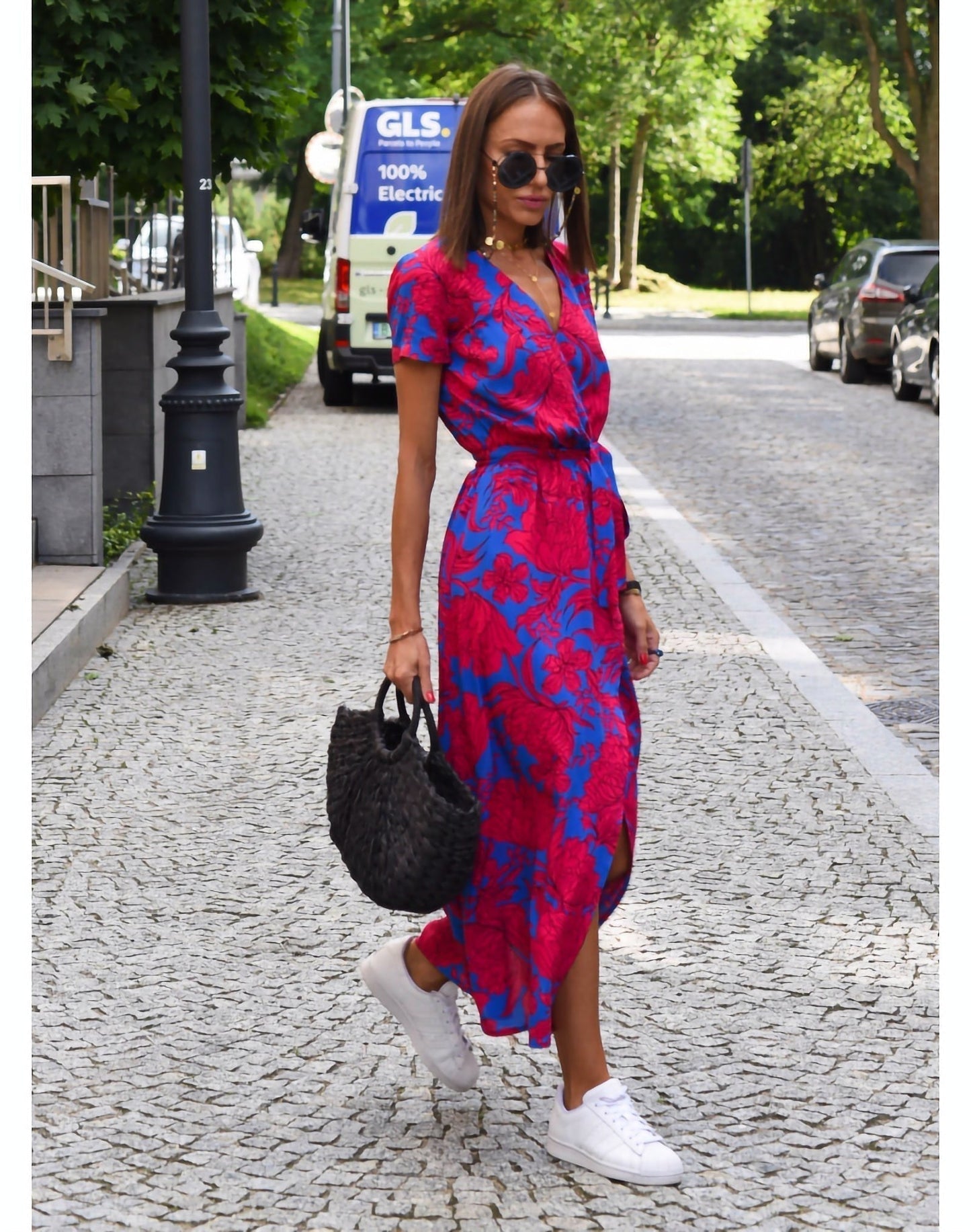 Hiraya - V-Neck Wrap Maxi Dress – Elegant & Flattering
