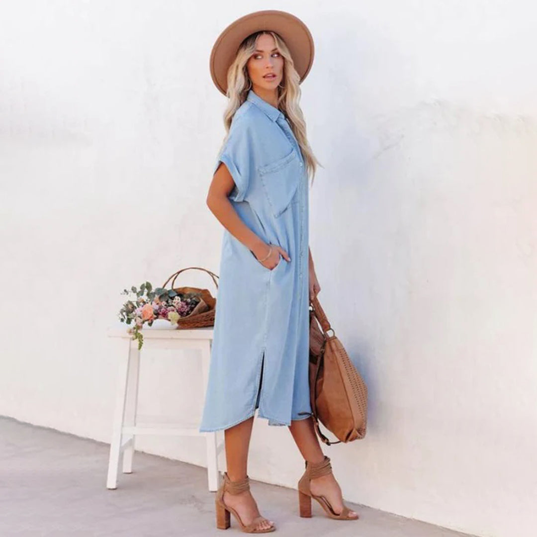 Galya - Relaxed Casual Loose Dress - Comfy & Stylish
