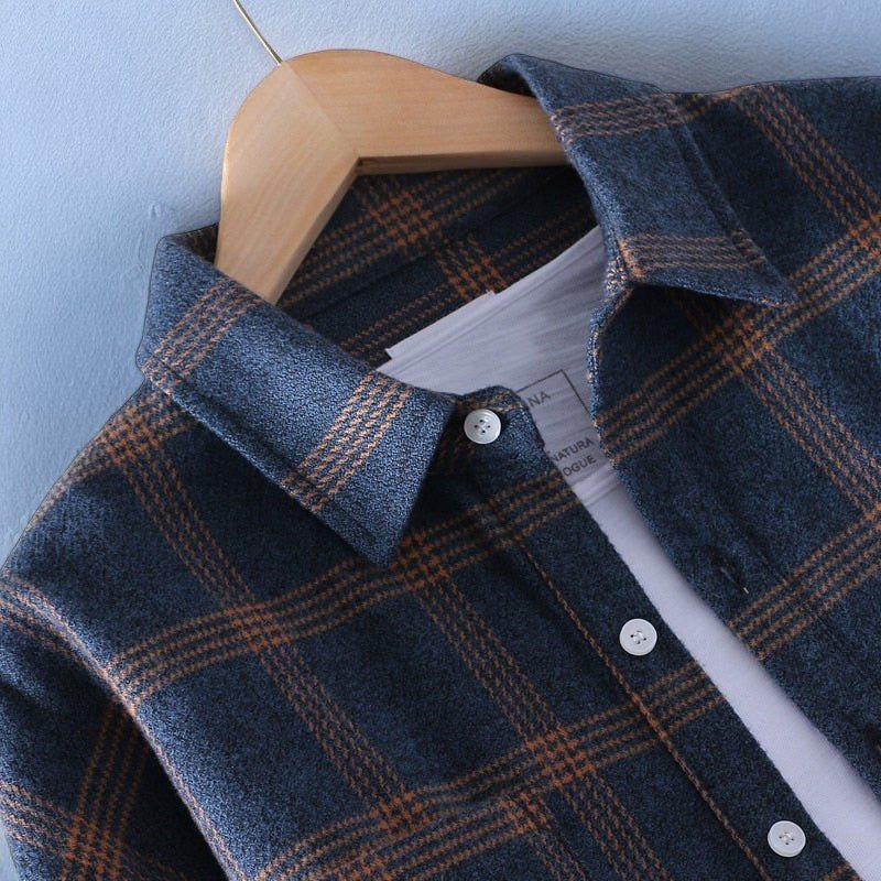 Johnny - Classic Collared Flannel Shirts