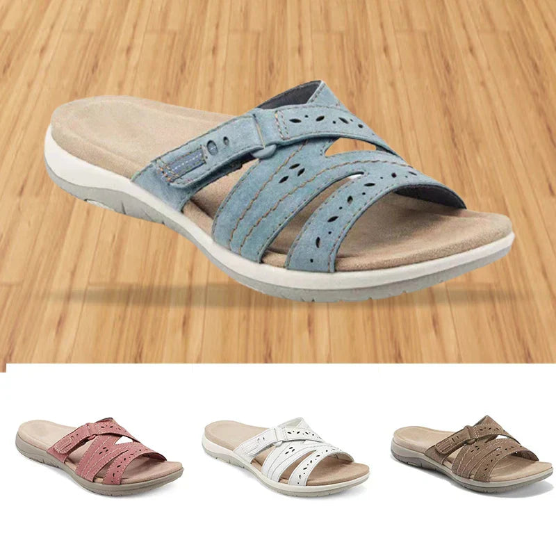 Novah – Orthopedic Buckle Strap Sandal – Stylish Stability for All-Day Wear