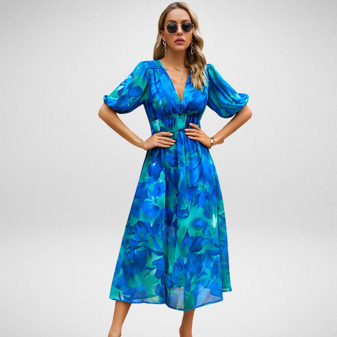 Aiko - Charming Dress with V-Neck