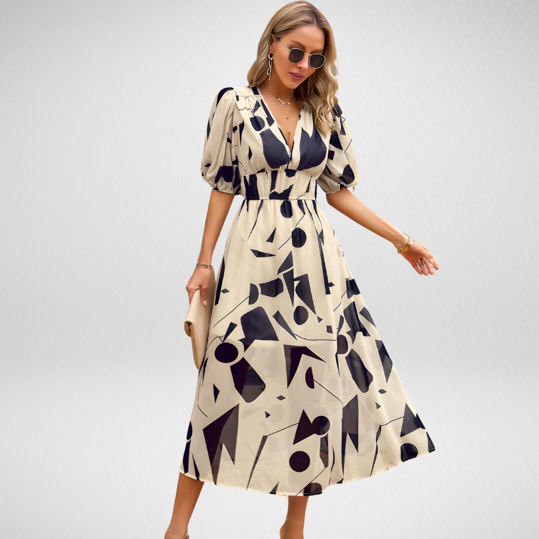 Aiko - Charming Dress with V-Neck