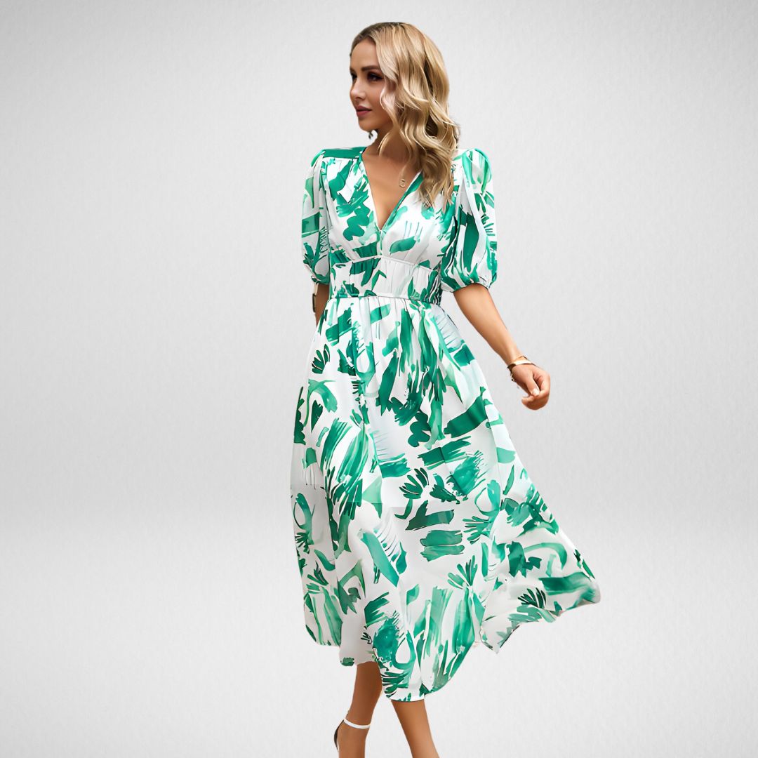 Aiko - Charming Dress with V-Neck