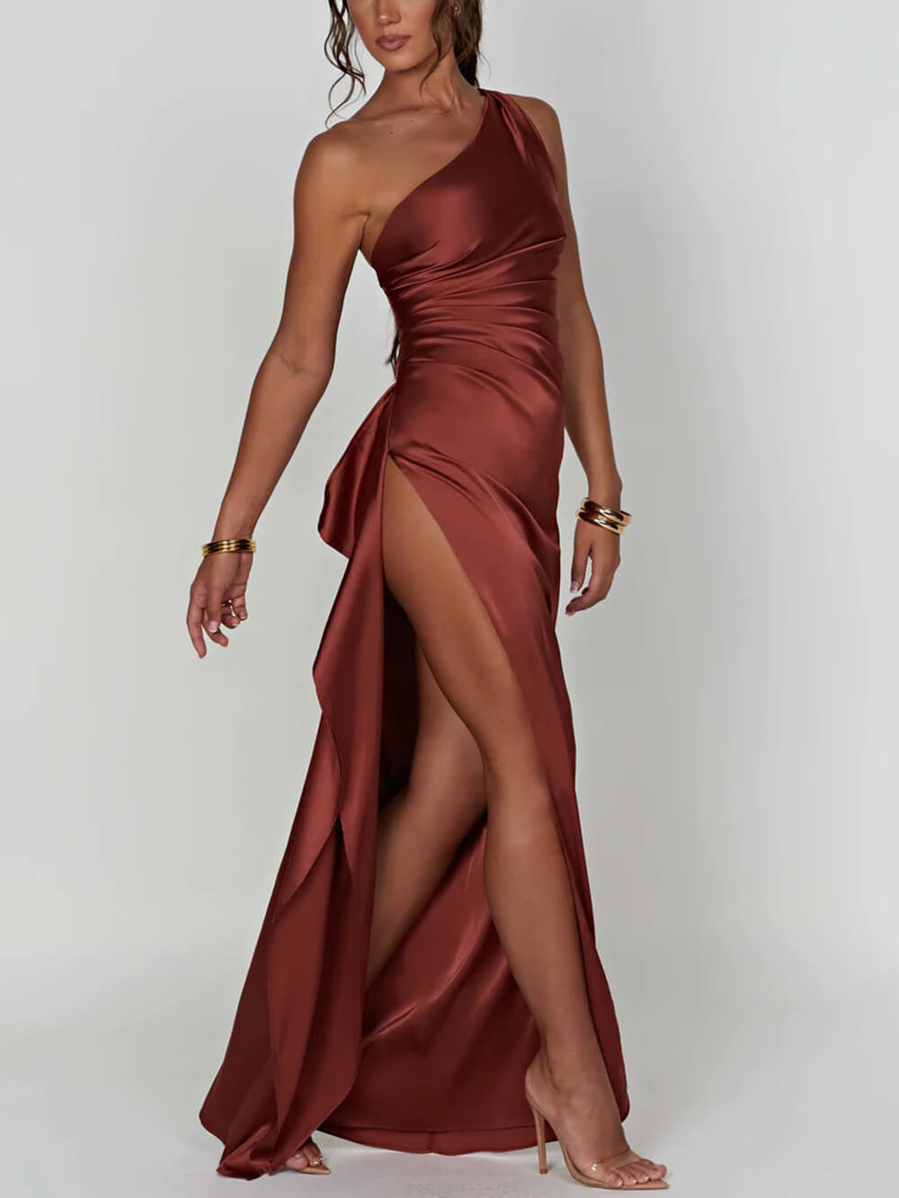 Doris – Formal Party Slit Dress – Elegant & Sleek