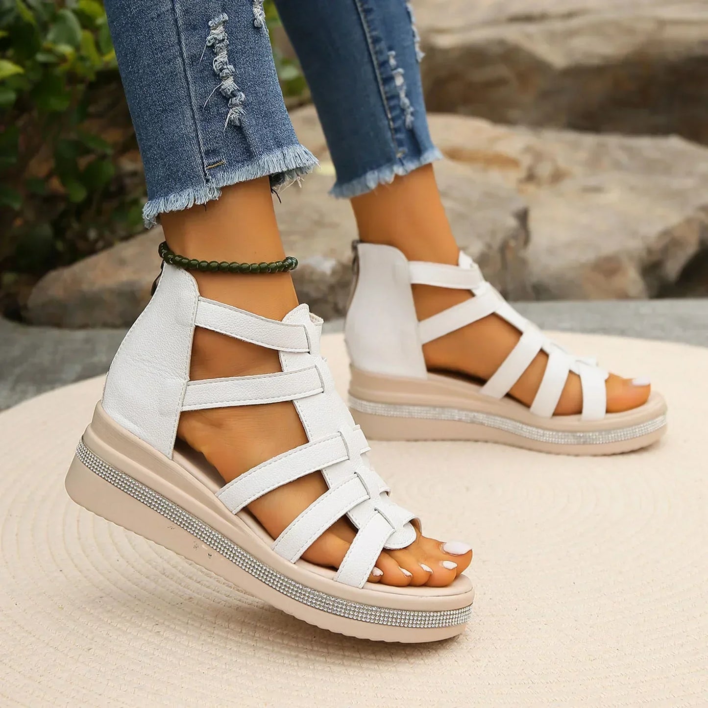 Akai - Women's Platform Sandals - Trendy & Comfortable