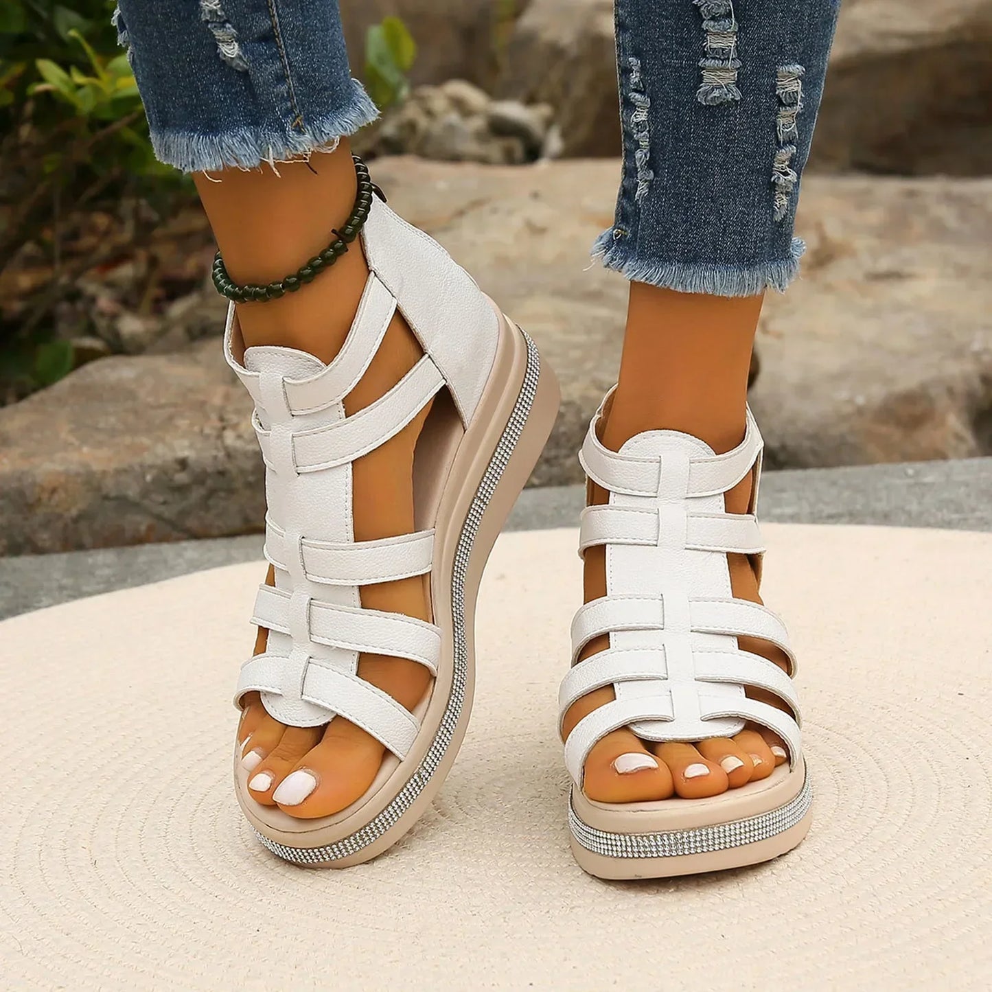 Akai - Women's Platform Sandals - Trendy & Comfortable