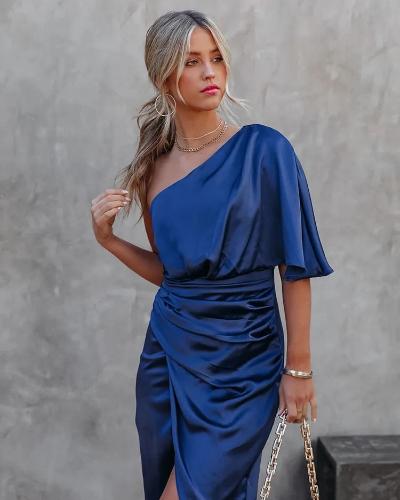 Elise - Elegant Draped Cocktail Dress – Flattering & Sophisticated