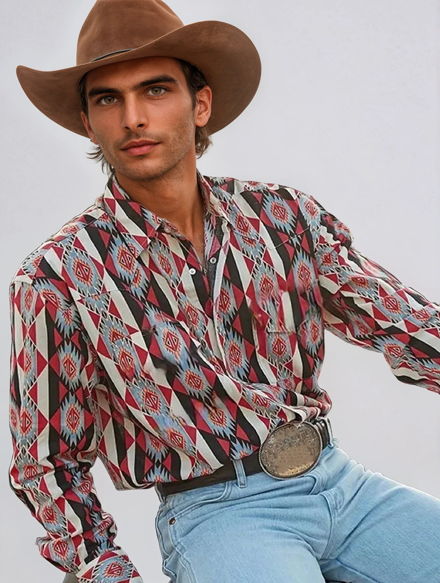 Jimson - Men's Striped Long Sleeve - Retro Style