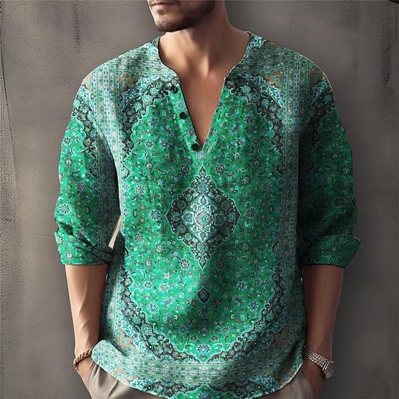 Quade - Men's Boho V-Neck