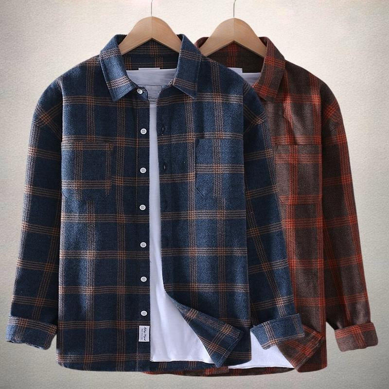 Johnny - Classic Collared Flannel Shirts