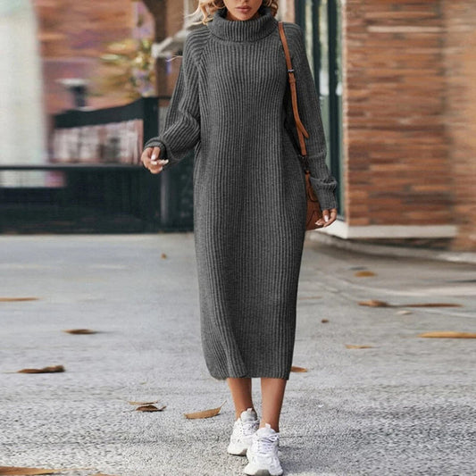 Aurelia - Comfortable Knitted Dress – Cozy & Chic