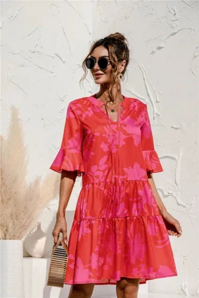 Bellamy - Vibrant Floral Summer Dress – Bright & Breezy