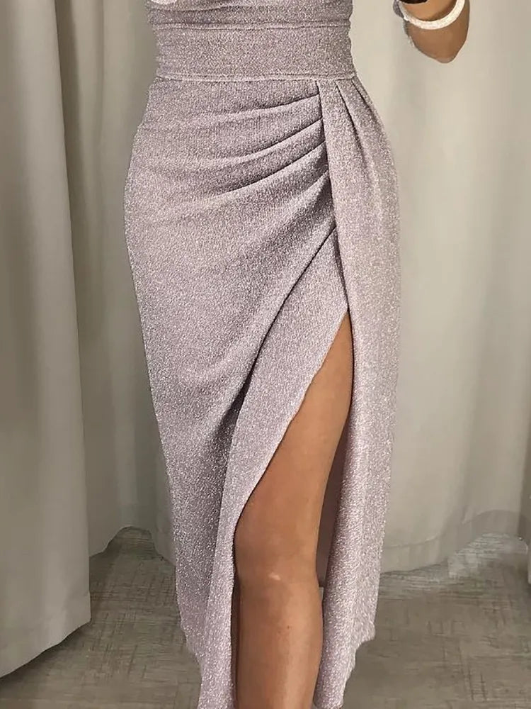 Collins - Off-Shoulder Evening Dress - Elegant & Sleek