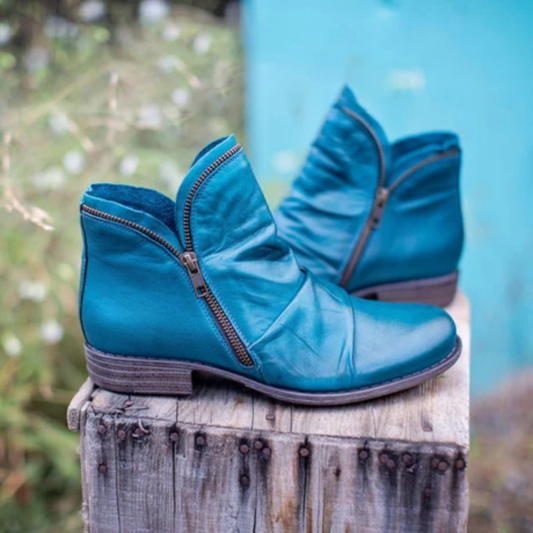 Ava – Vintage Zip-Up Boots For Women – Waterproof & Sleek