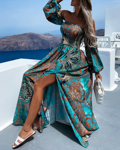 Lotta – Off Shoulder Maxi Dress – Effortless Elegance for Any Occasion