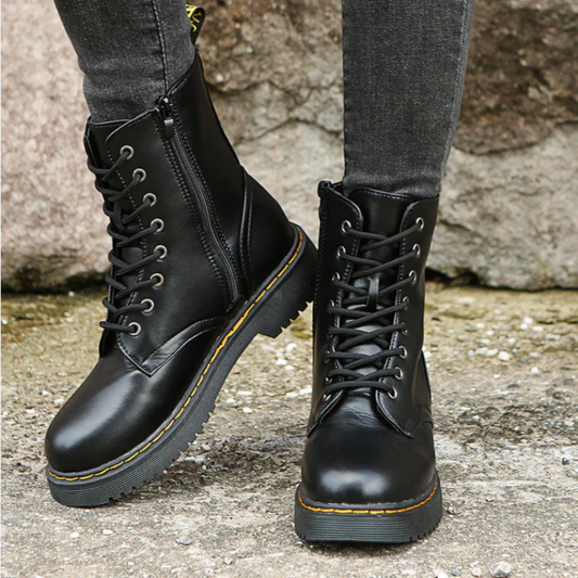 Elara – Winter Zip Boots – Fashionable & Functional