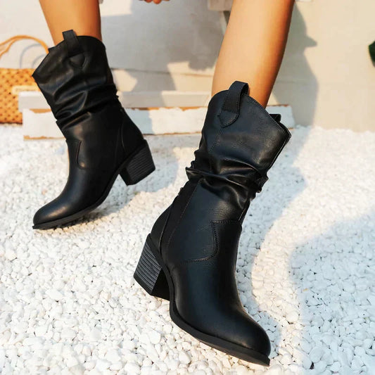 Harper – Cowboy Slip-On Boots for Women – Bold & Comfortable