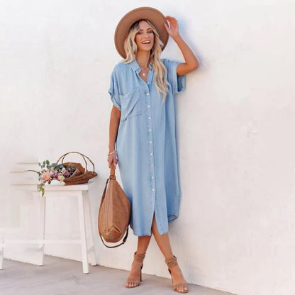 Galya - Relaxed Casual Loose Dress - Comfy & Stylish