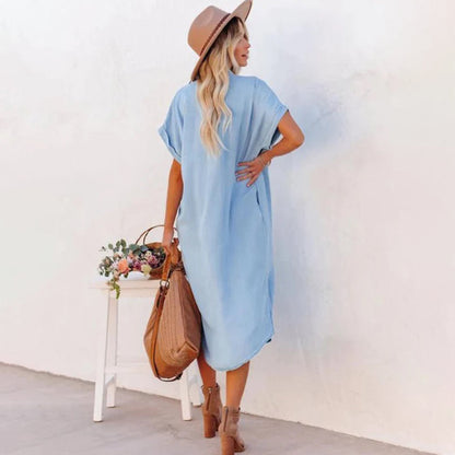 Galya - Relaxed Casual Loose Dress - Comfy & Stylish