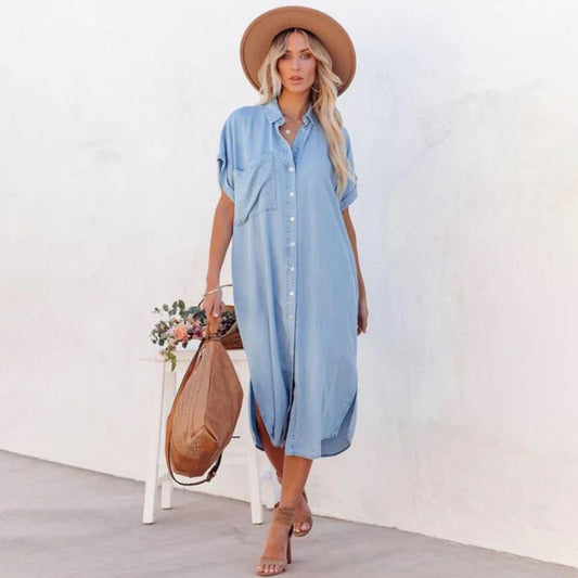 Galya - Relaxed Casual Loose Dress - Comfy & Stylish