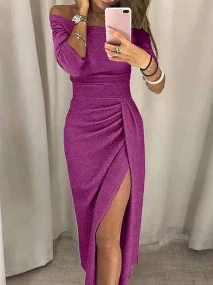 Collins - Off-Shoulder Evening Dress - Elegant & Sleek