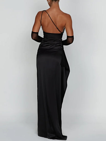 Doris – Formal Party Slit Dress – Elegant & Sleek