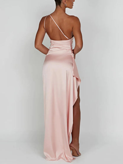 Doris – Formal Party Slit Dress – Elegant & Sleek
