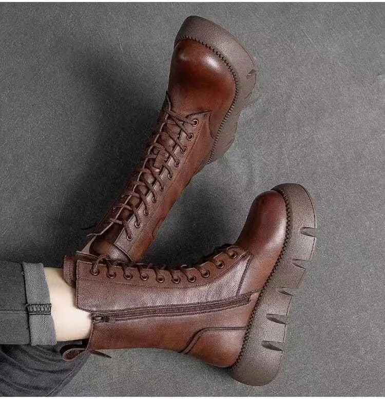 Athena – High-Top Platform Boots – Chic & Elevated